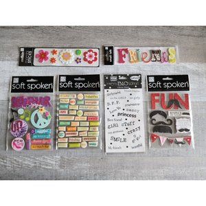 NEW MAMBI Scrapbook Stickers LOT -  Girls Friends Sleepover - Retired NEW #31